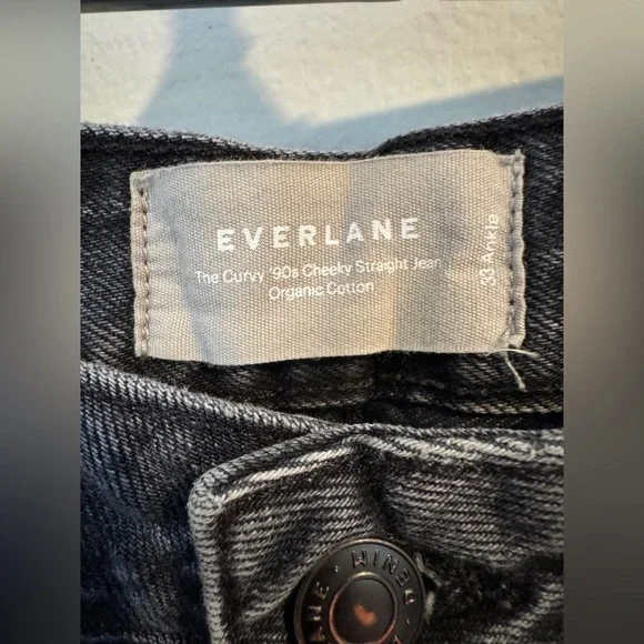 🖤 Everlane The Curvy ’90s Cheeky Straight Jean | Women’s 33 Ankle ✨ - Picture 5 of 9